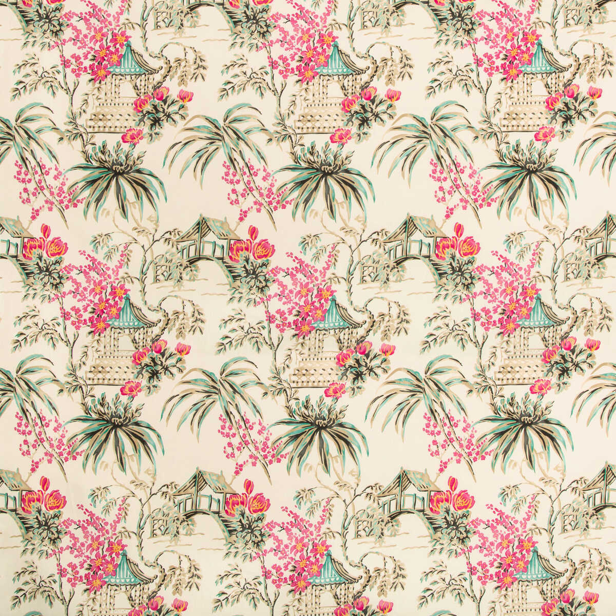 Tongli Print - Peony - BRUNSCHWIG & FILS Tela