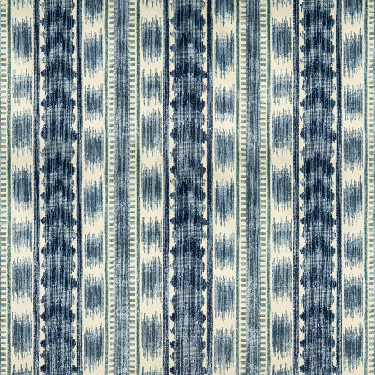 Bayeaux Velvet - Blue - Brunschwig & Fils Fabric
