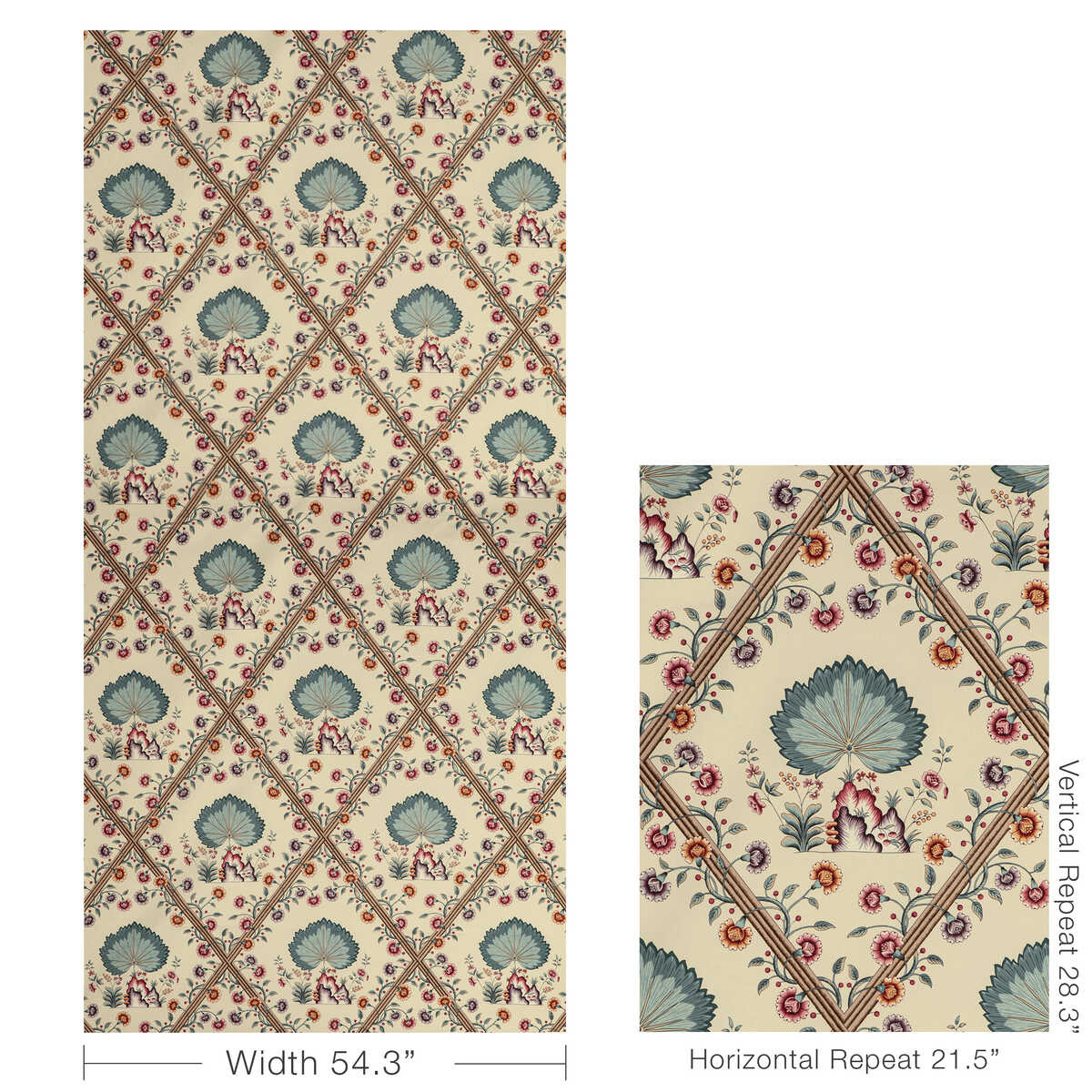 Loire Print - Jewel - BRUNSCHWIG & FILS Tela
