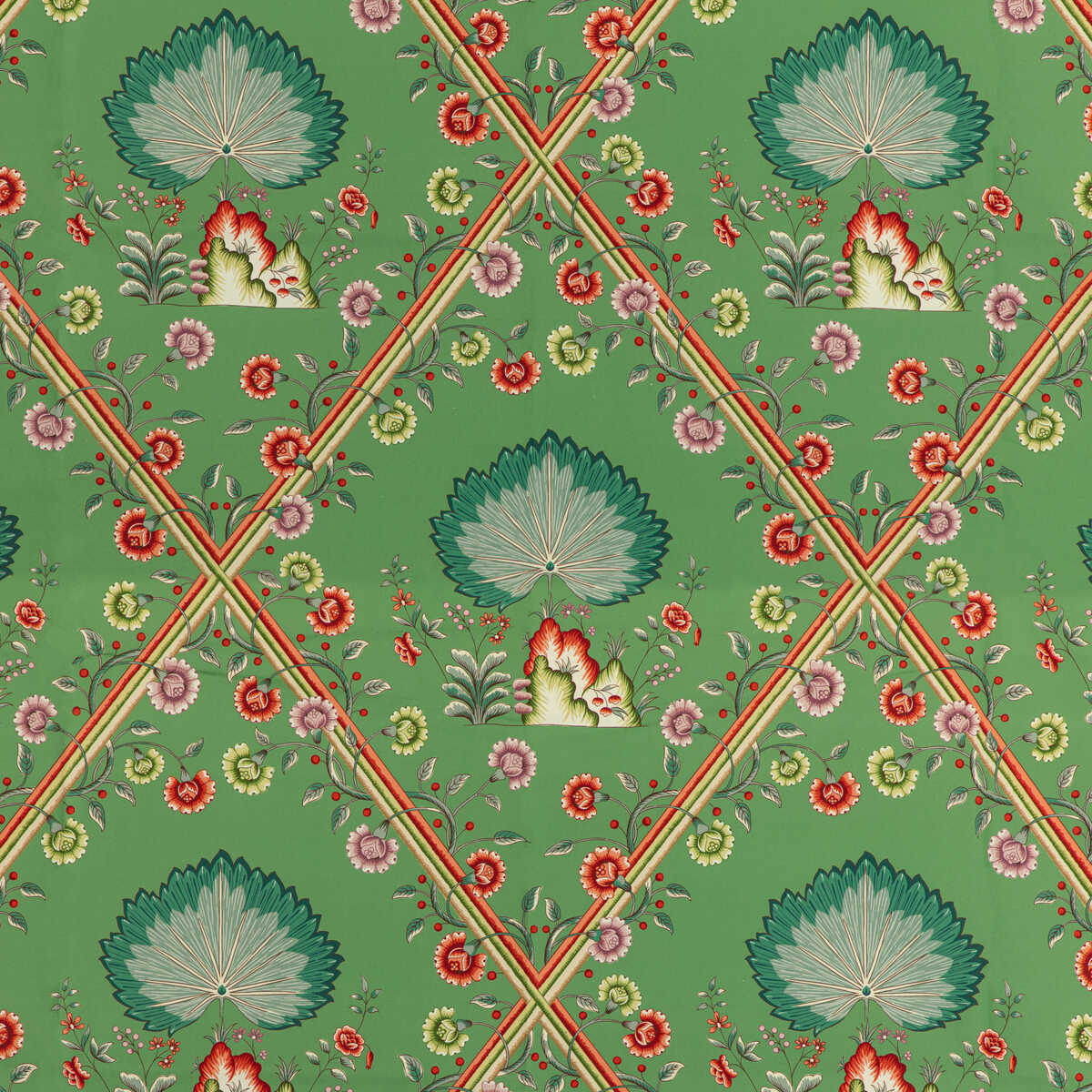 Loire Print - Emerald - BRUNSCHWIG & FILS Fabric