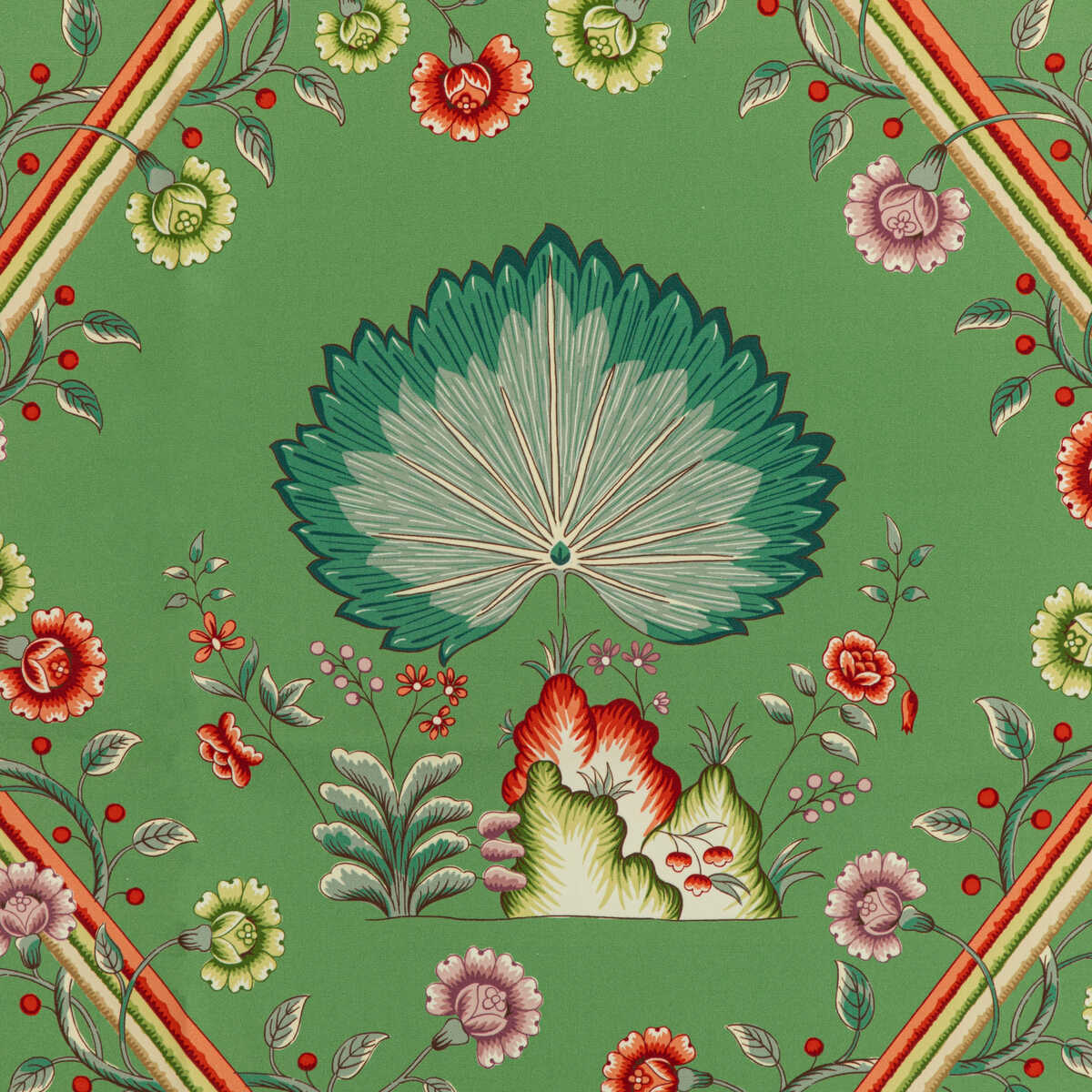 Loire Print - Emerald - BRUNSCHWIG & FILS Fabric