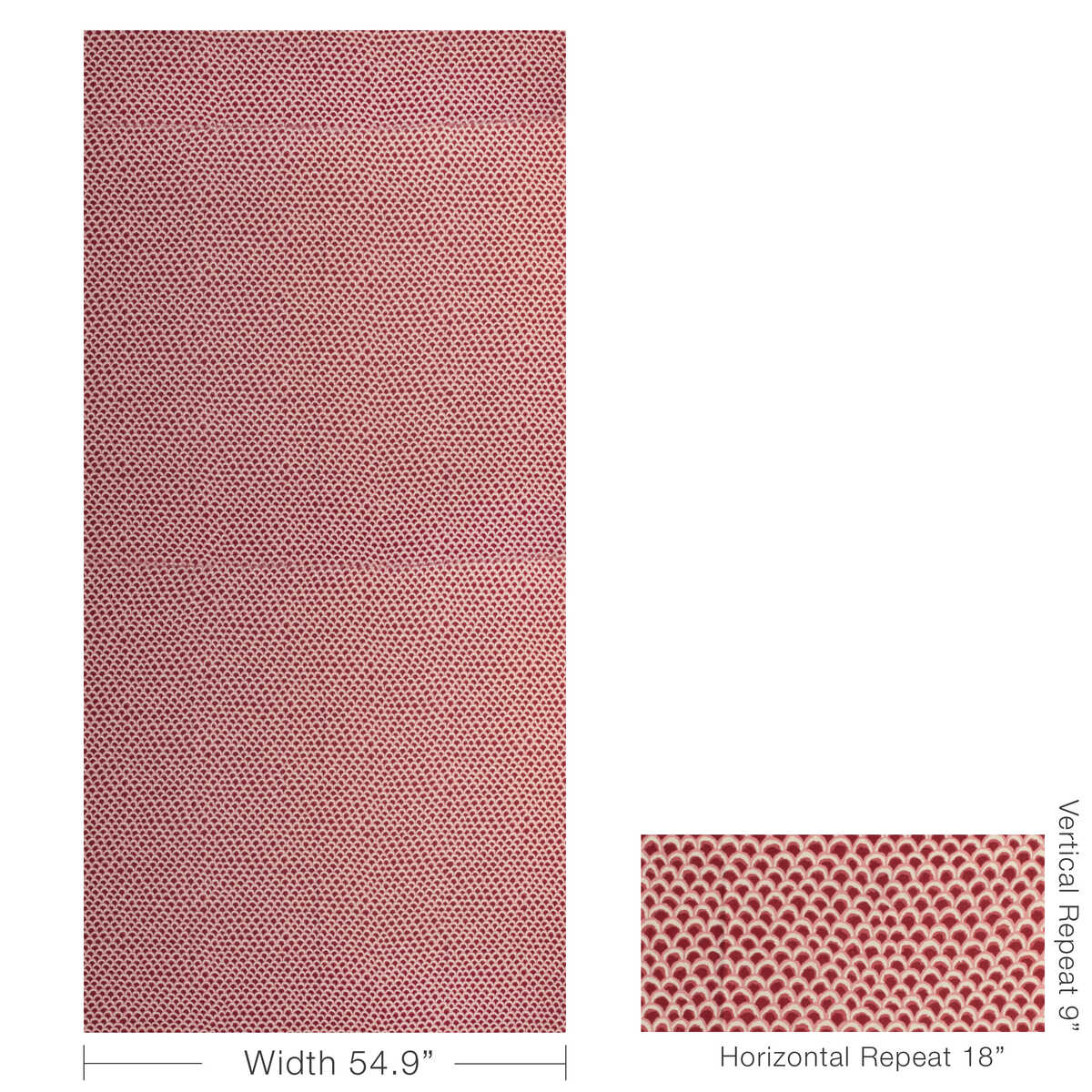Pave Ii Print - Red - BRUNSCHWIG & FILS Tela