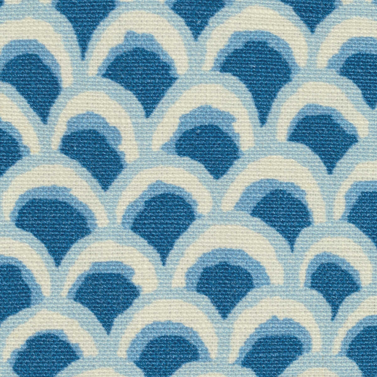 Pave Ii Print - Blue - BRUNSCHWIG & FILS Tela