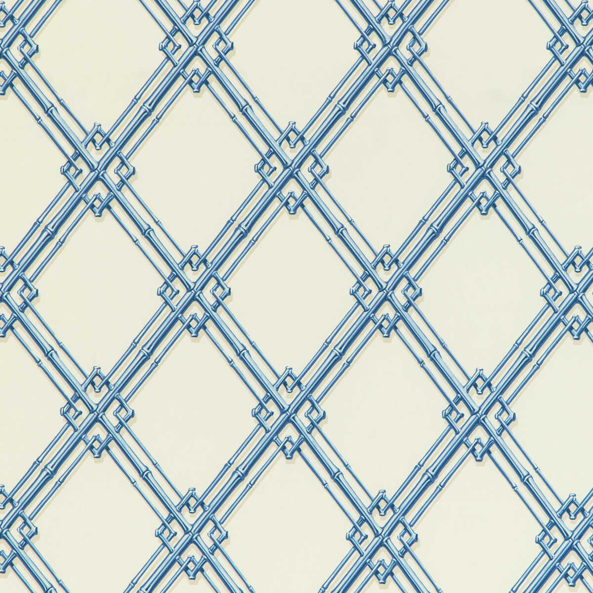 Le Bambou Print - Blue - BRUNSCHWIG & FILS Fabric