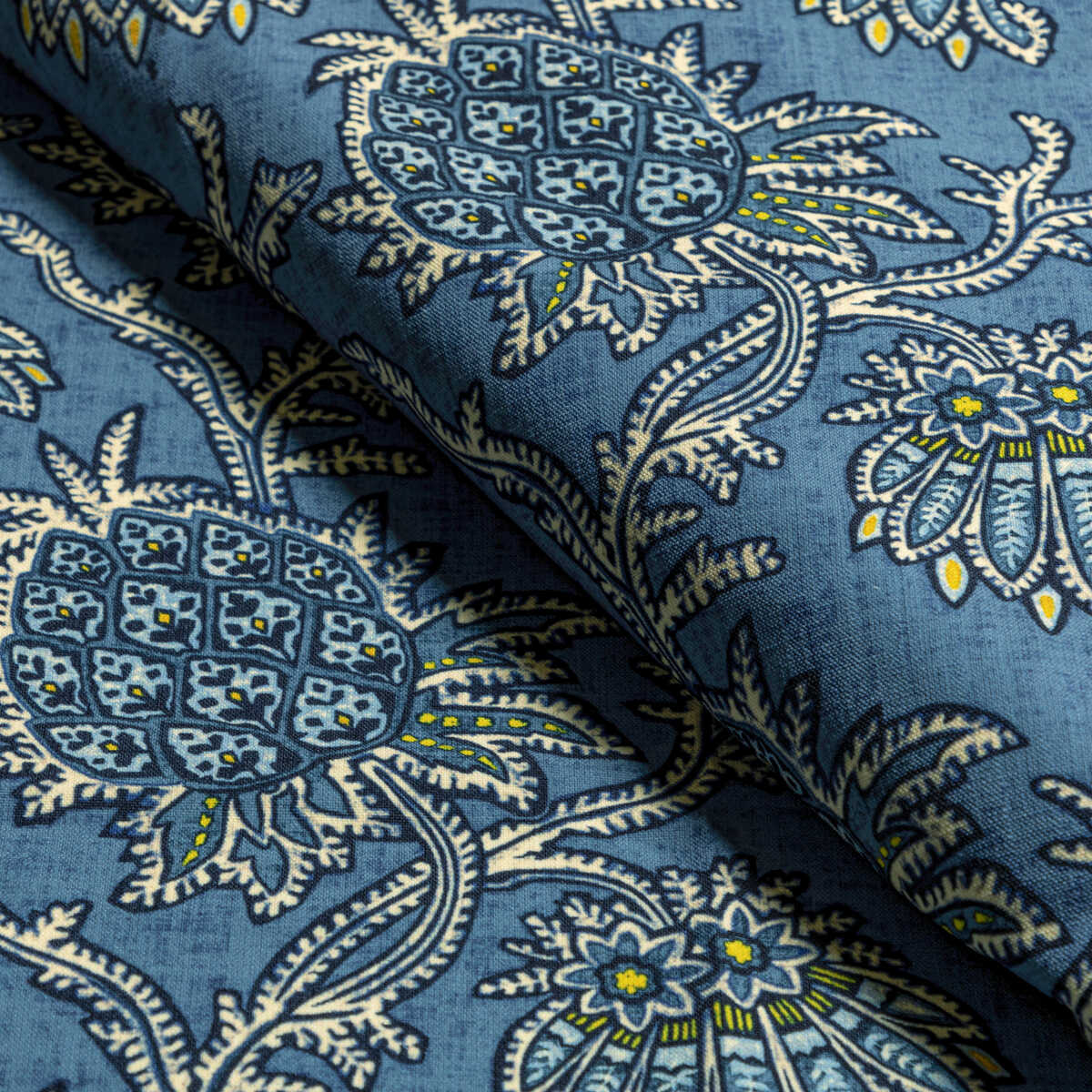 Brassac Print - Indigo - BRUNSCHWIG & FILS Tela