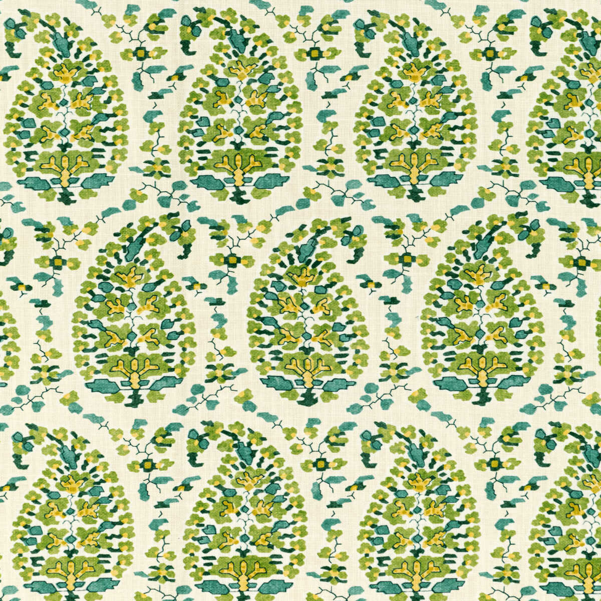 Rougier Print - Green - BRUNSCHWIG & FILS Tela