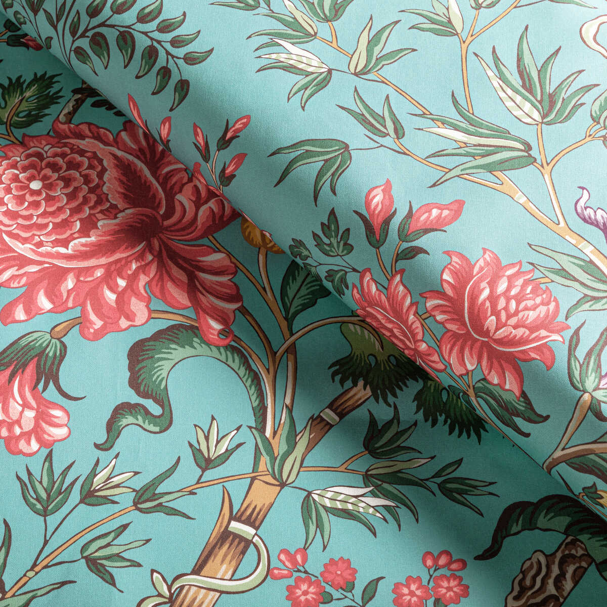 Luberon Print - Aqua/Multi - BRUNSCHWIG & FILS Fabric