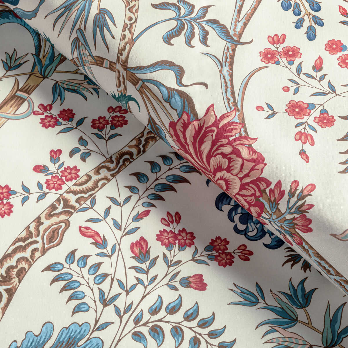 Luberon Print - Red/Blue - BRUNSCHWIG & FILS Fabric
