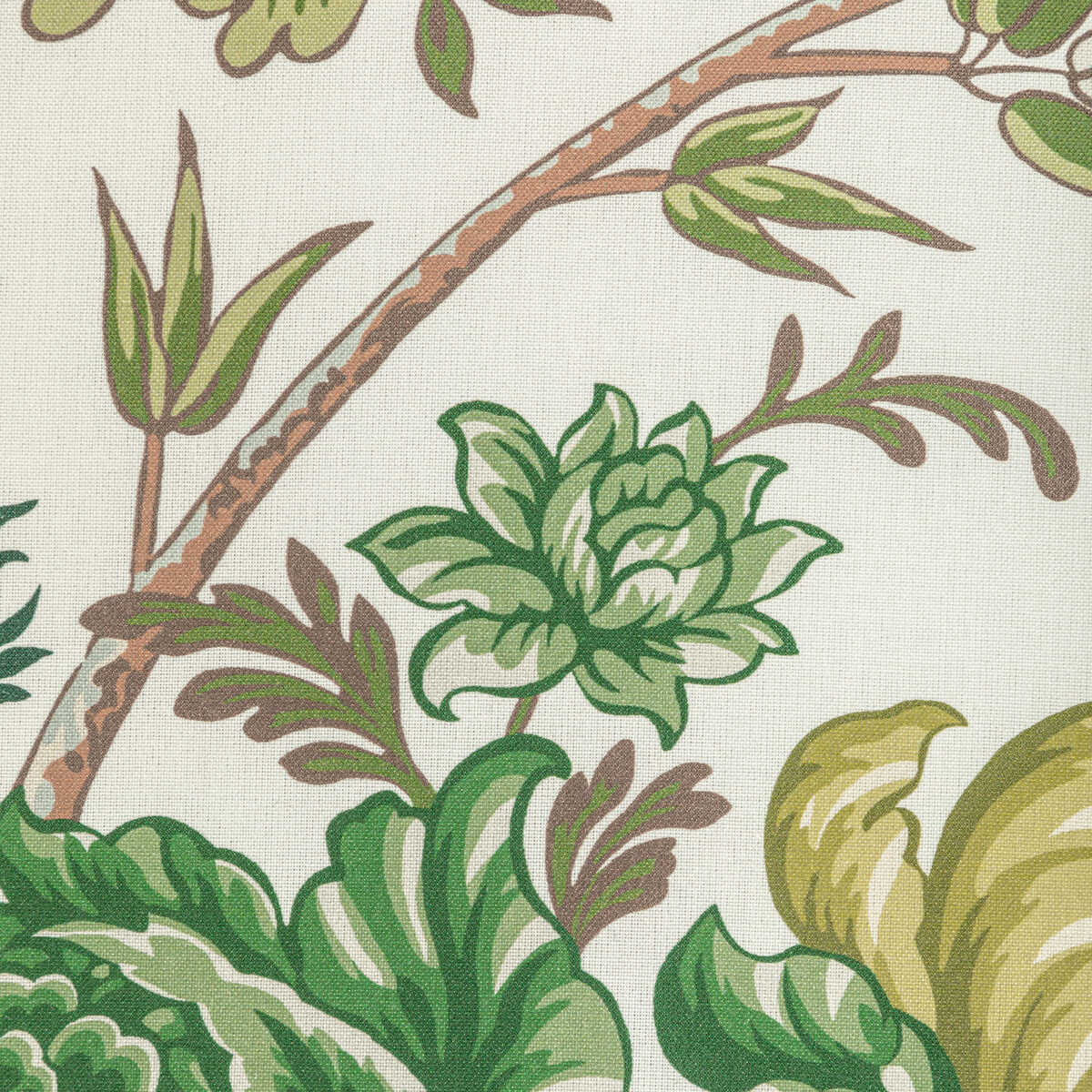 Luberon Print - Green/Leaf - BRUNSCHWIG & FILS Fabric