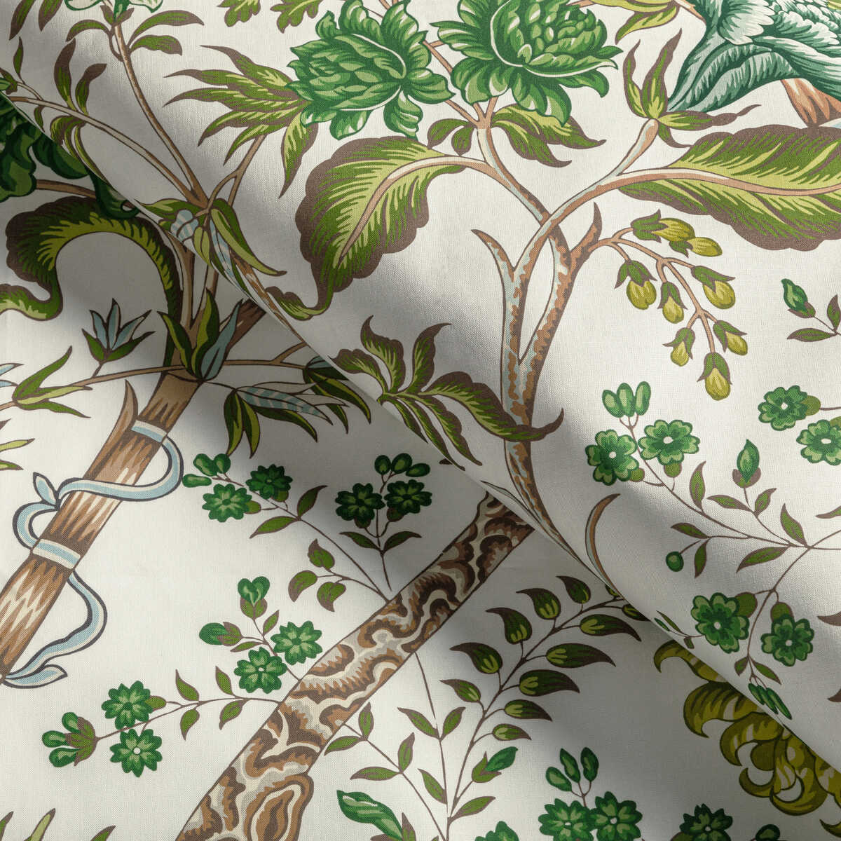 Luberon Print - Green/Leaf - BRUNSCHWIG & FILS Fabric