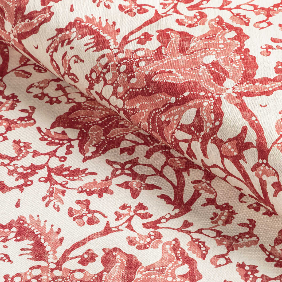 Weymouth Print - Red - BRUNSCHWIG & FILS Fabric