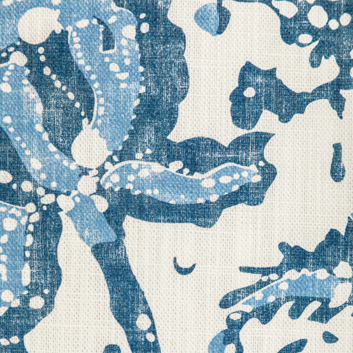 Weymouth Print - Indigo - BRUNSCHWIG & FILS Fabric