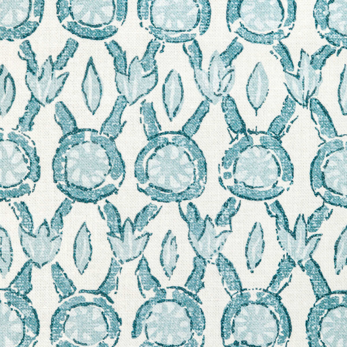 Galon Print - Aqua - BRUNSCHWIG & FILS Fabric