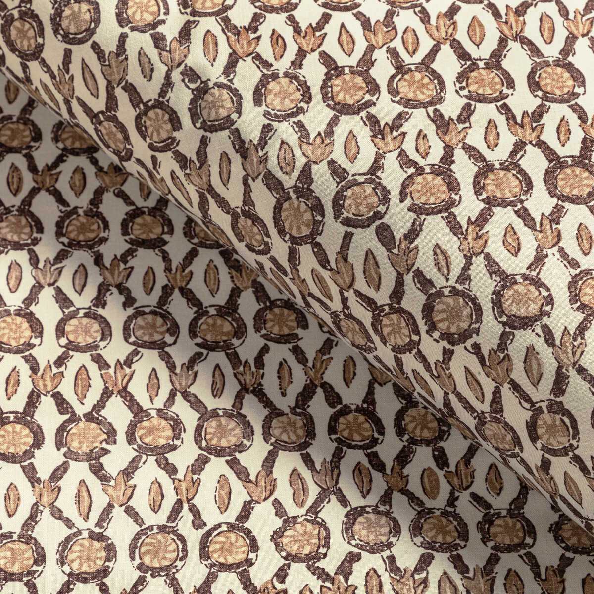 Galon Print - Mocha - BRUNSCHWIG & FILS Fabric