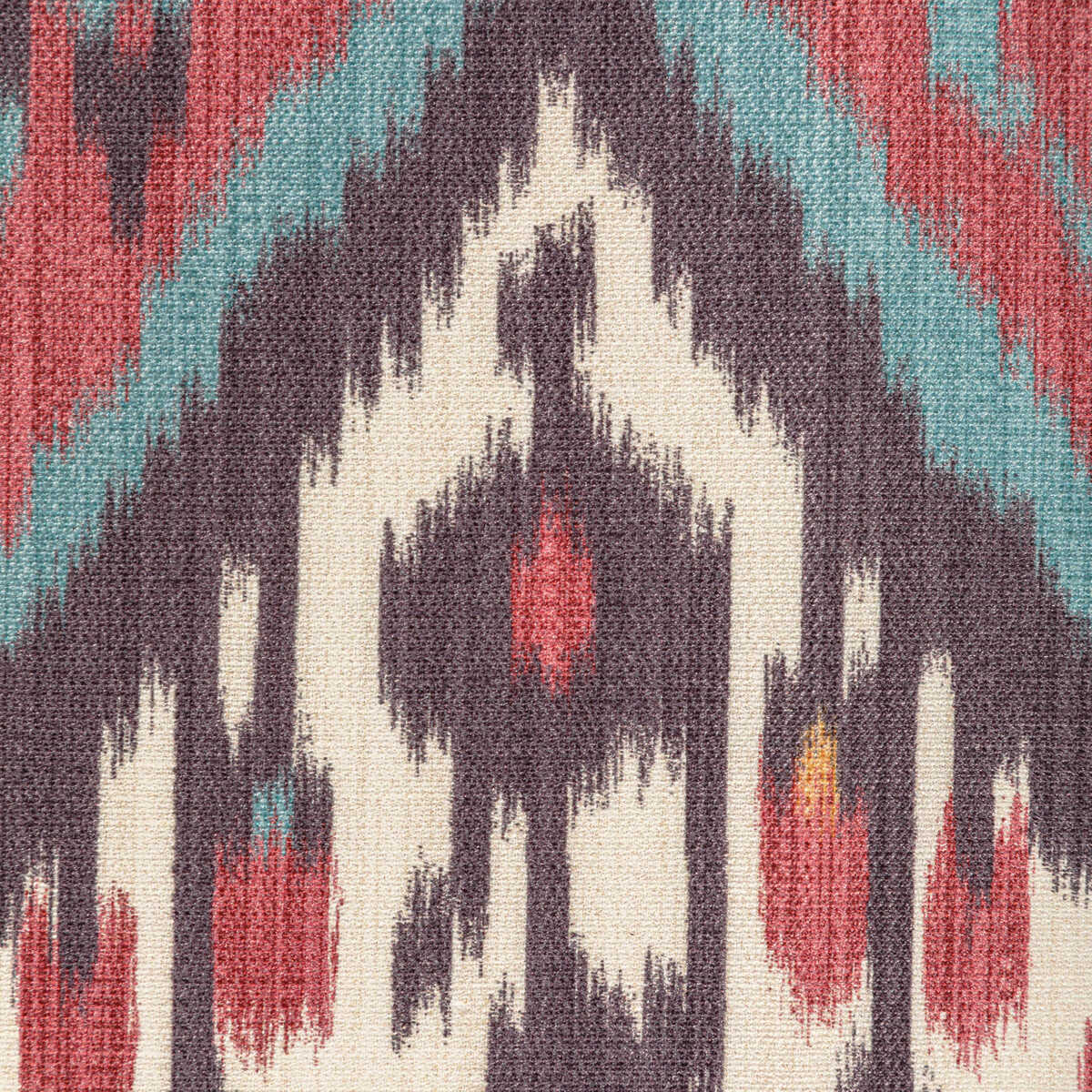 Bonnieux Print - Berry/Aqua - BRUNSCHWIG & FILS Fabric