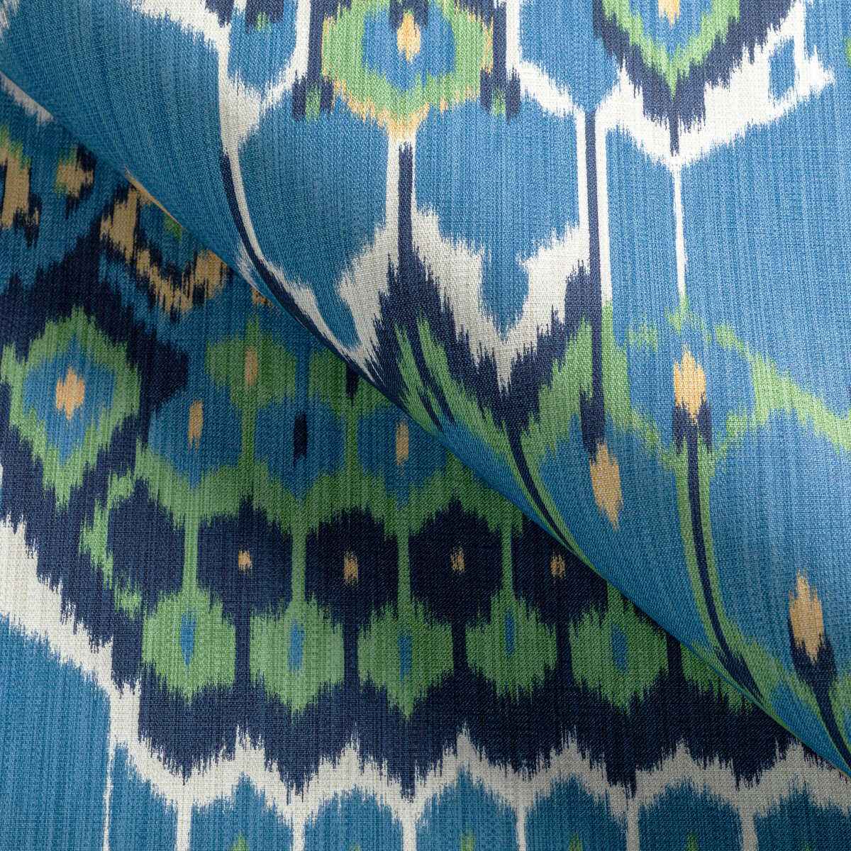 8022104530 Bonnieux Print Blue Leaf Brunschwig Fils Fabric - BRUNSCHWIG & FILS Fabric