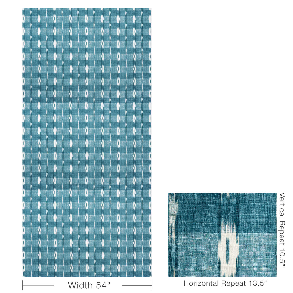Girard Print - Teal - Brunschwig & Fils Fabric