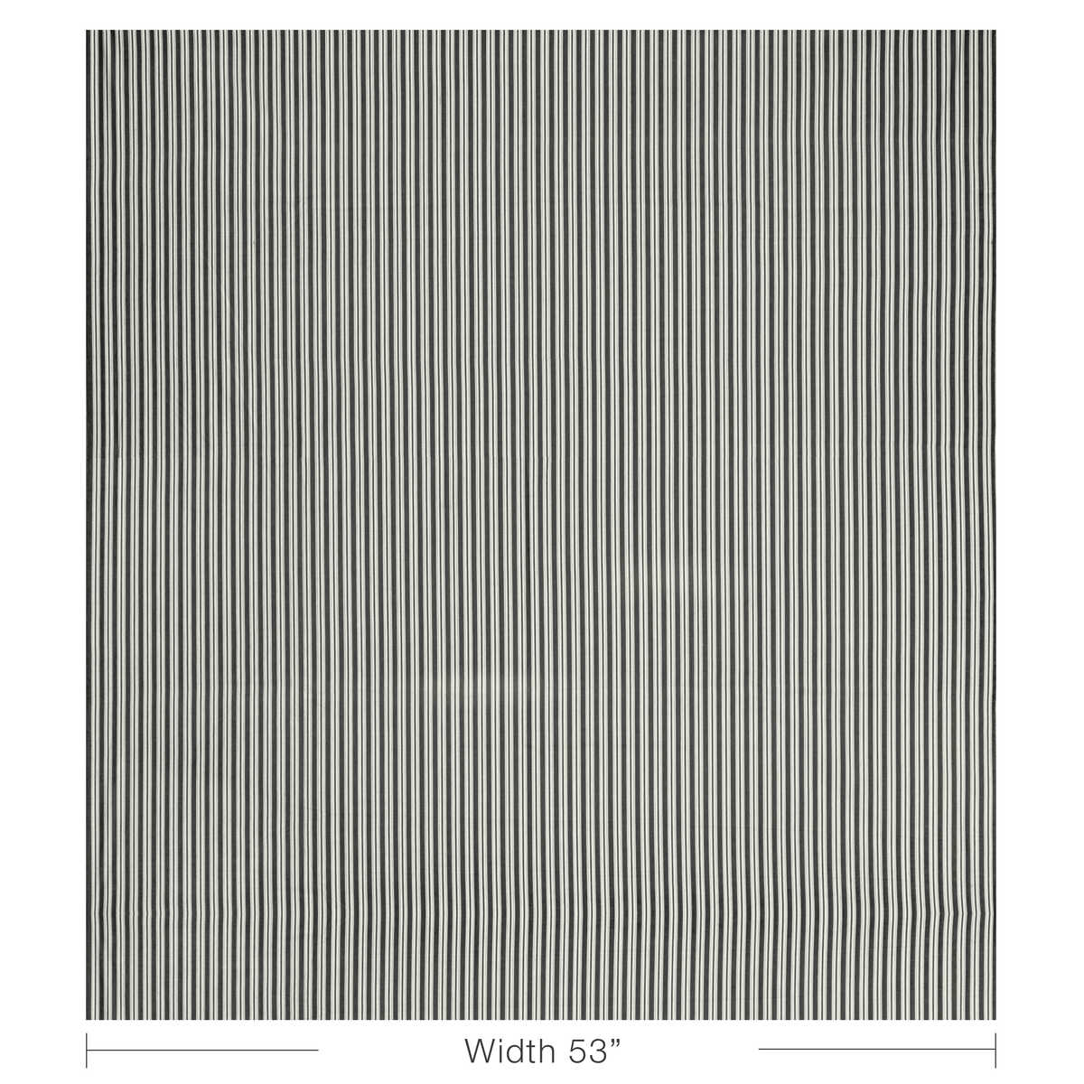 Selune Stripe - Noir - BRUNSCHWIG & FILS Fabric