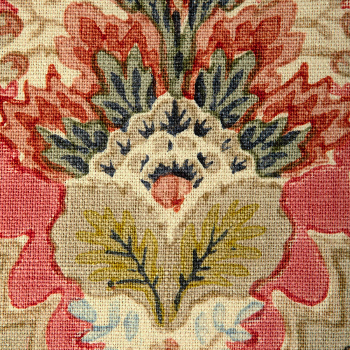 Carvallo Print - Red - BRUNSCHWIG & FILS Tela