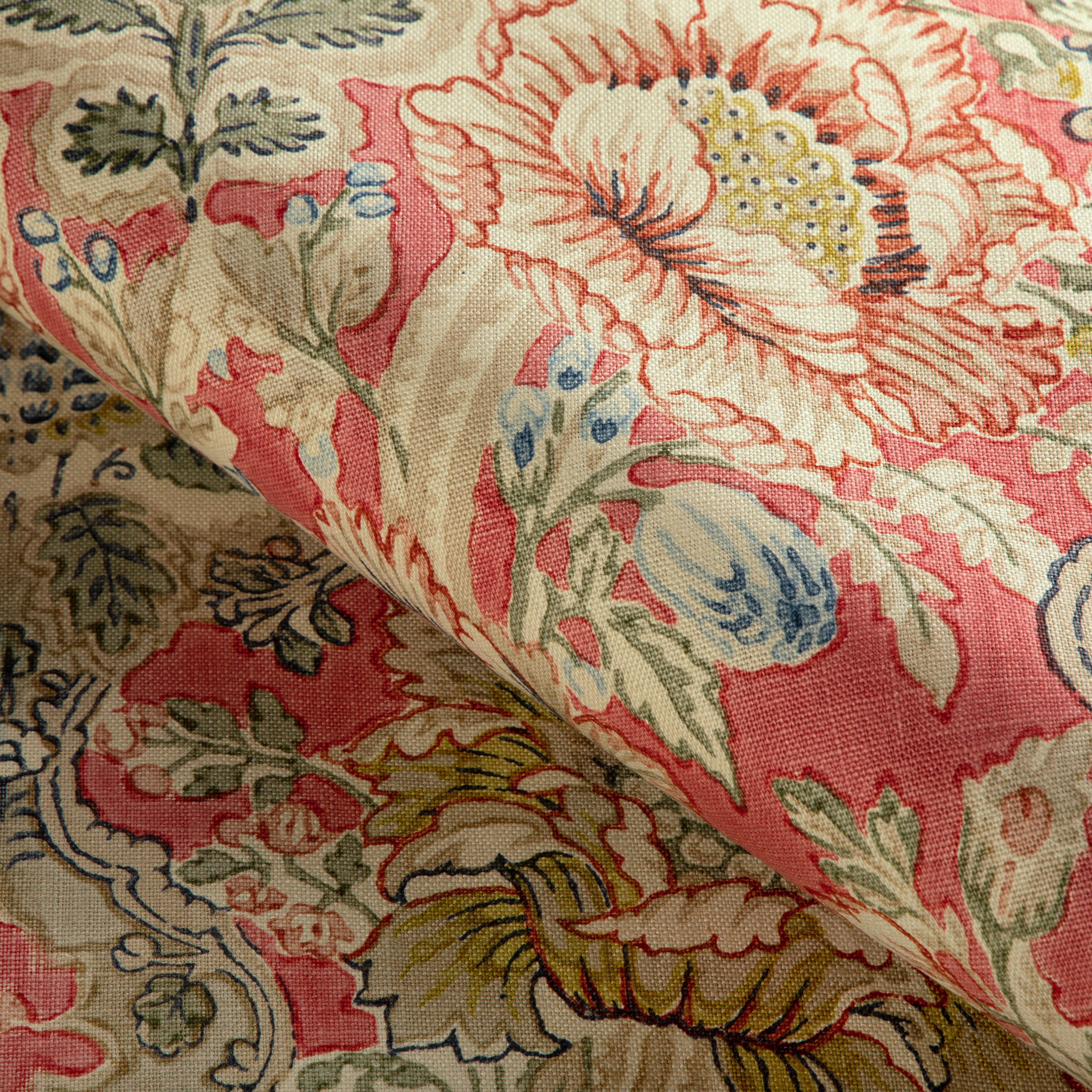 Carvallo Print - Red - Brunschwig & Fils Fabric