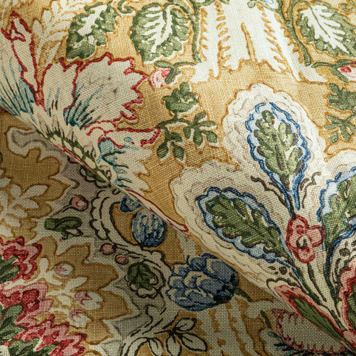 Carvallo Print - Canary - BRUNSCHWIG & FILS Fabric