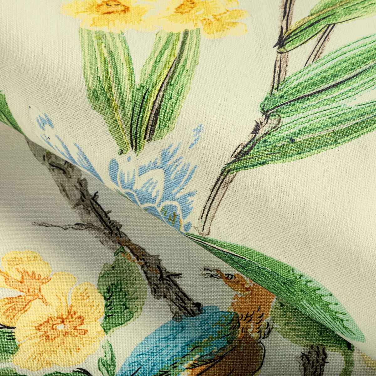 80221204030 Gastaud Print Gold Leaf Brunschwig Fils Fabric - BRUNSCHWIG & FILS Fabric