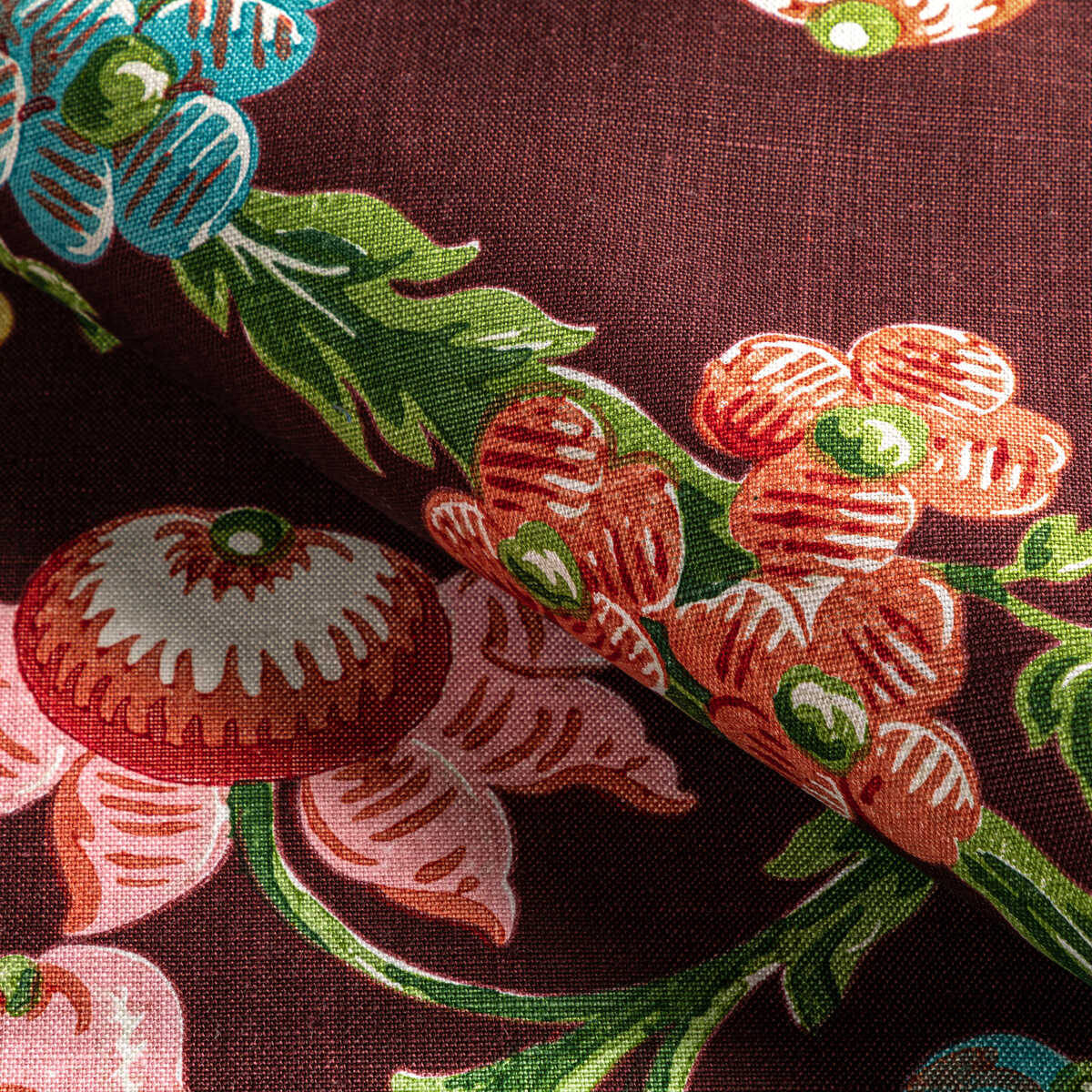 Le Brun Print - Aubergine - BRUNSCHWIG & FILS Tela