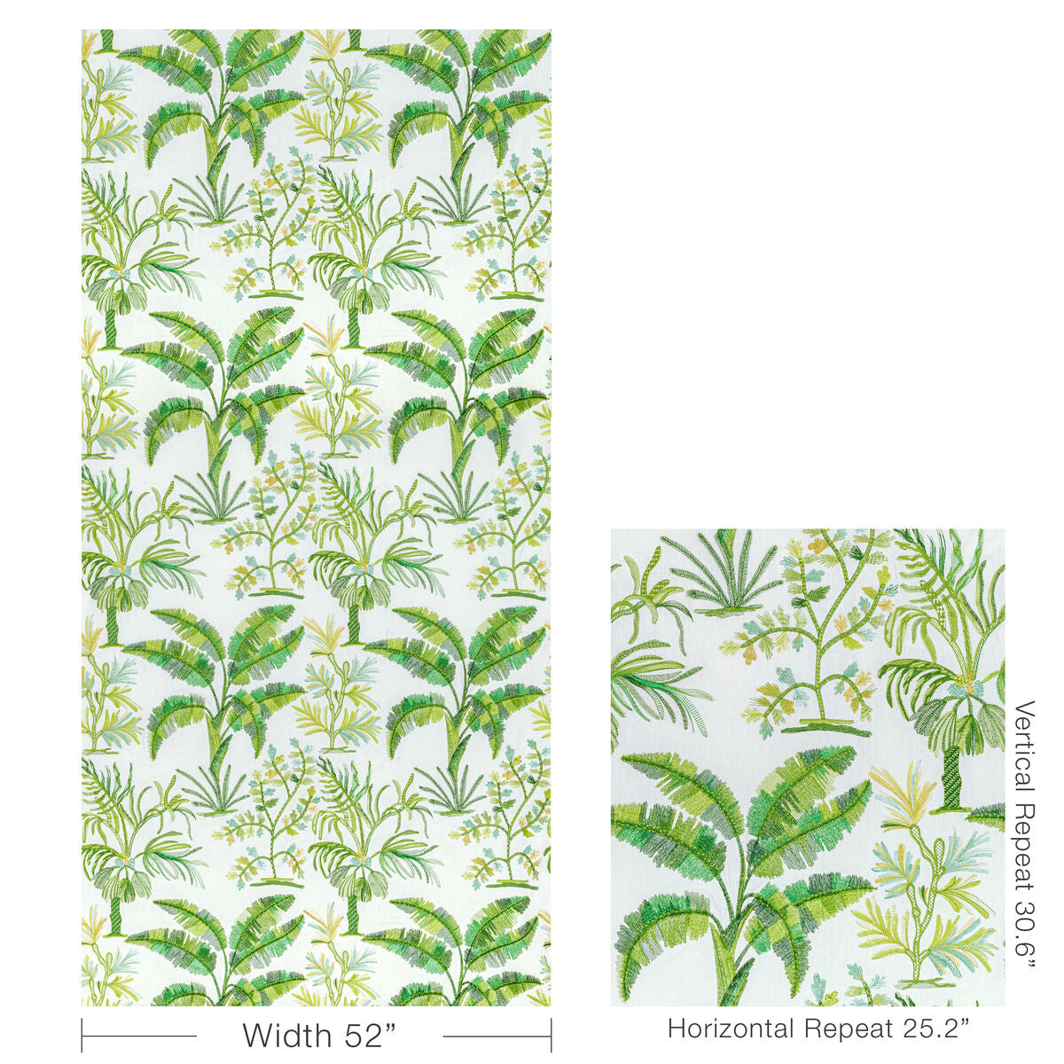 Martil Emb - Leaf - Brunschwig & Fils Fabric