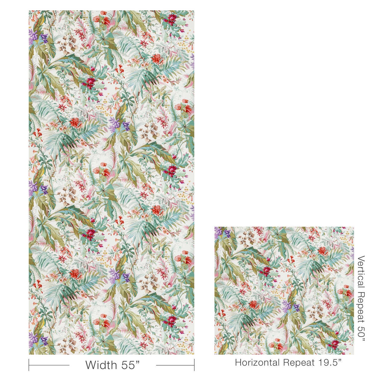 Majorelle Print - Lilac - BRUNSCHWIG & FILS Fabric