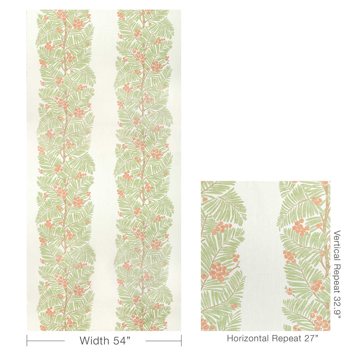 Palmar Print - Spice - BRUNSCHWIG & FILS Fabric