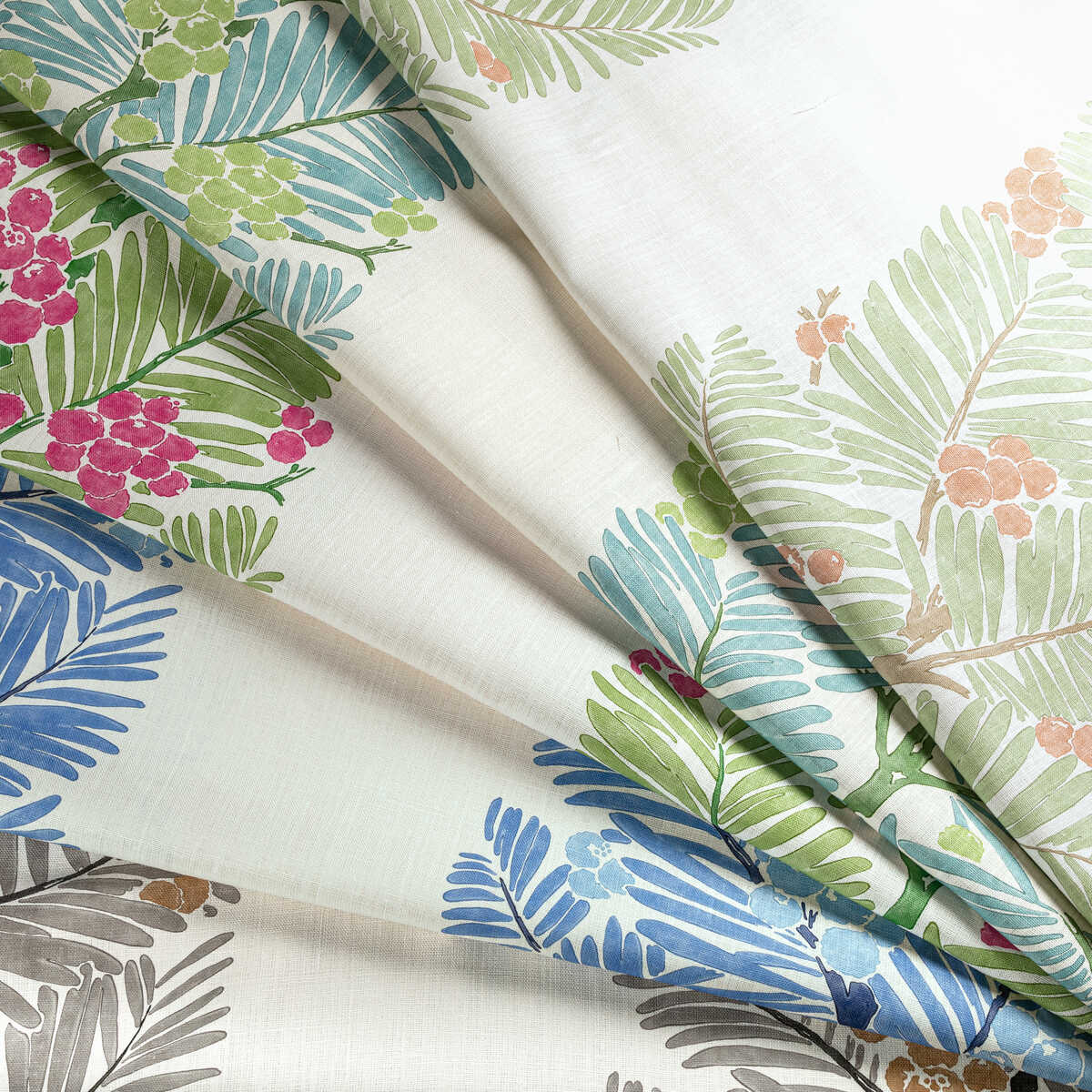 Palmar Print - Blue - BRUNSCHWIG & FILS Tela