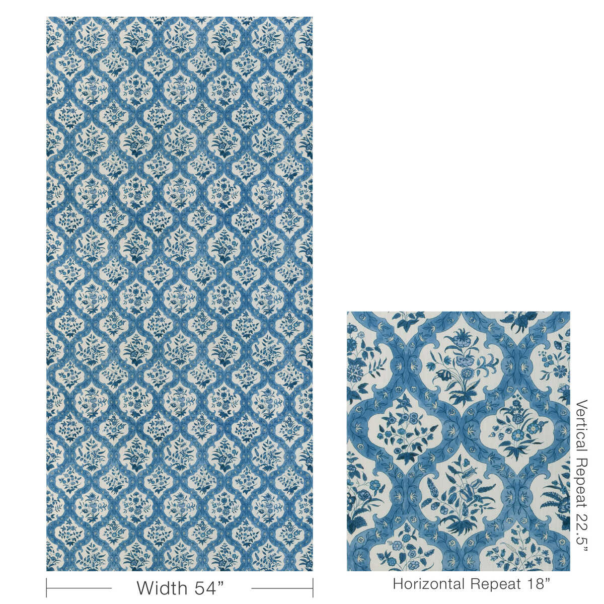 Ventoux Print - Sky/Blue - BRUNSCHWIG & FILS Fabric