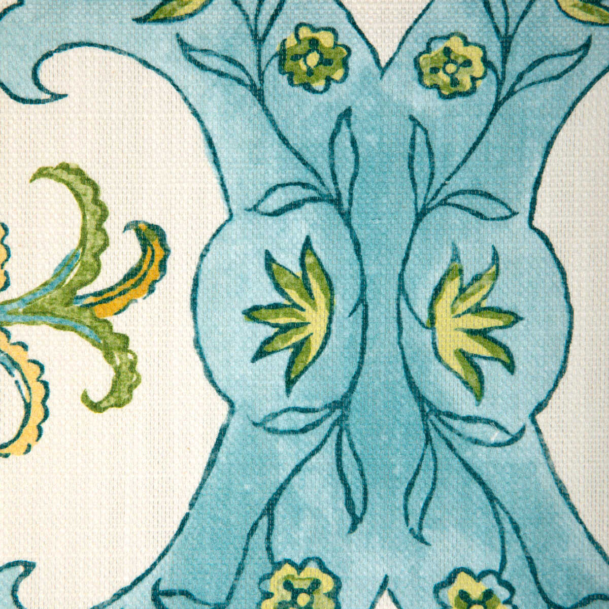 Ventoux Print - Aqua - BRUNSCHWIG & FILS Tela