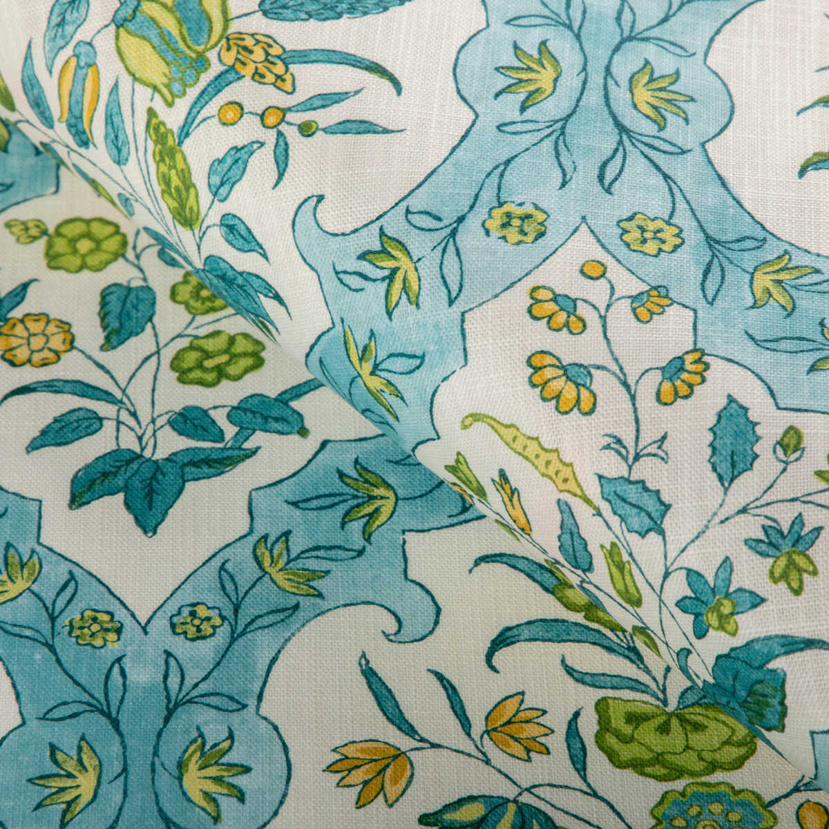 Ventoux Print - Aqua - BRUNSCHWIG & FILS Tela