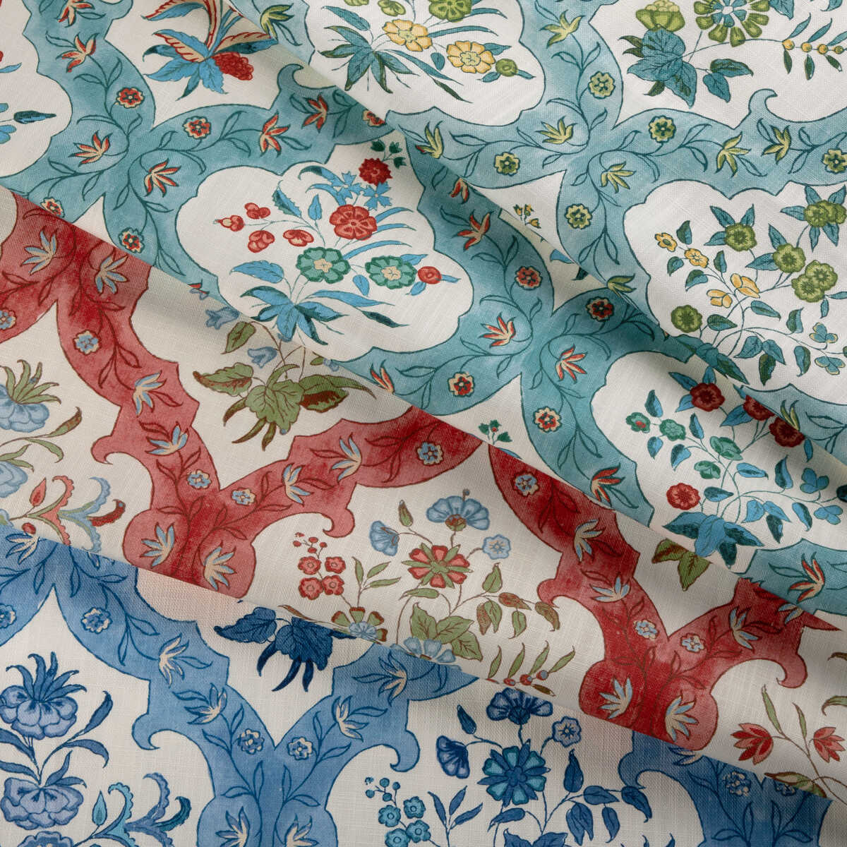 Ventoux Print - Aqua - BRUNSCHWIG & FILS Tela