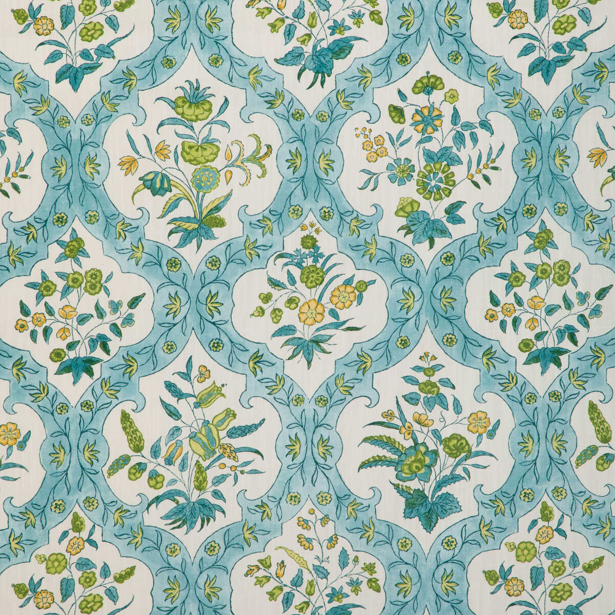 Ventoux Print - Aqua - BRUNSCHWIG & FILS Tela