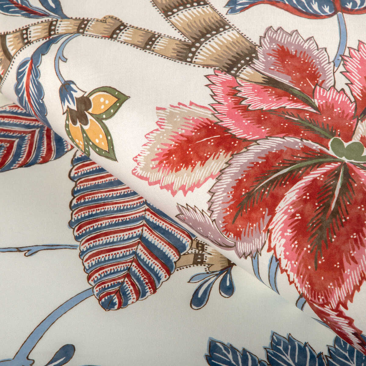 Cadenet Print - Red/Blue - BRUNSCHWIG & FILS Fabric