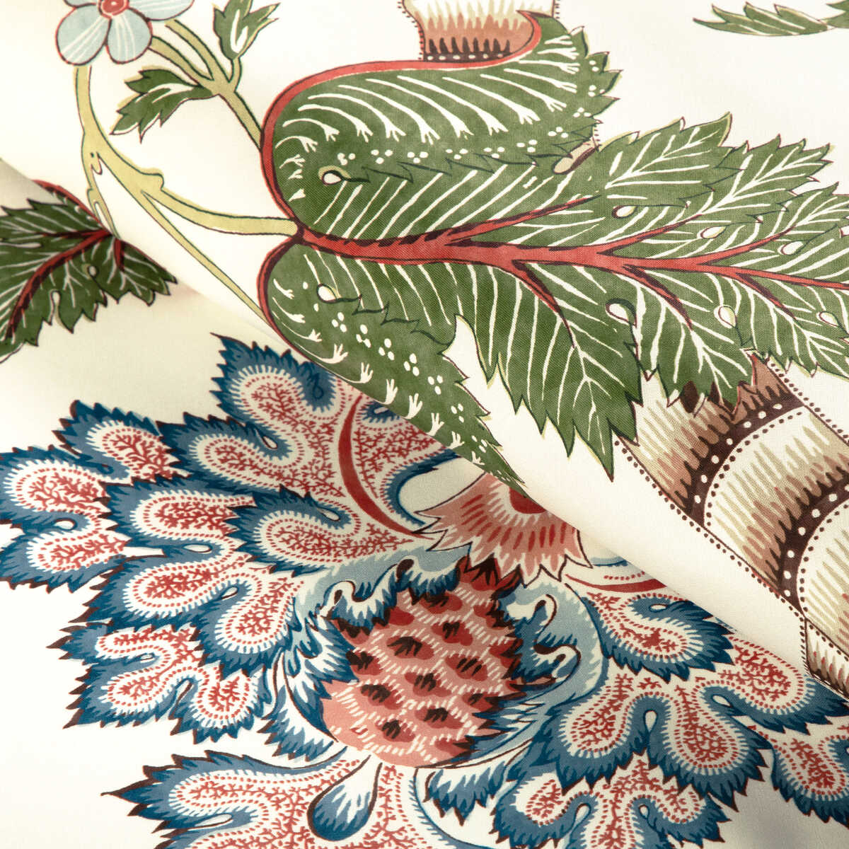 Cadenet Print - Apricot/Sage - BRUNSCHWIG & FILS Fabric