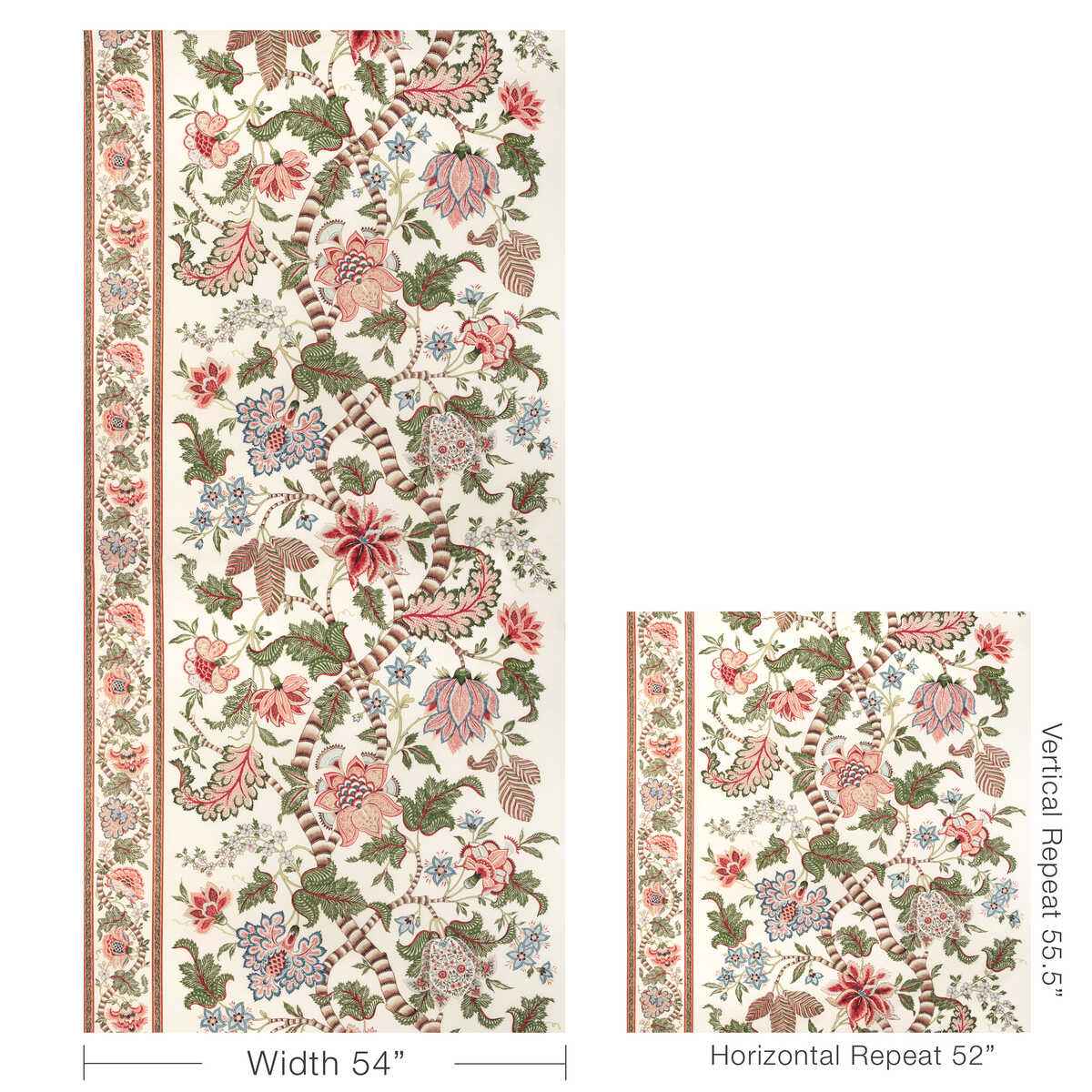 80231053120 Cadenet Print Apricot Sage Brunschwig Fils Fabric - BRUNSCHWIG & FILS Fabric