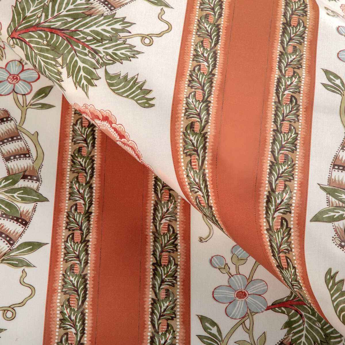 80231063120 Lauris Print Apricot Sage Brunschwig Fils Fabric - BRUNSCHWIG & FILS Fabric