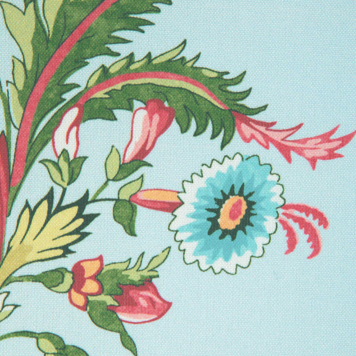 Chancay Print - Sky/Leaf - BRUNSCHWIG & FILS Fabric