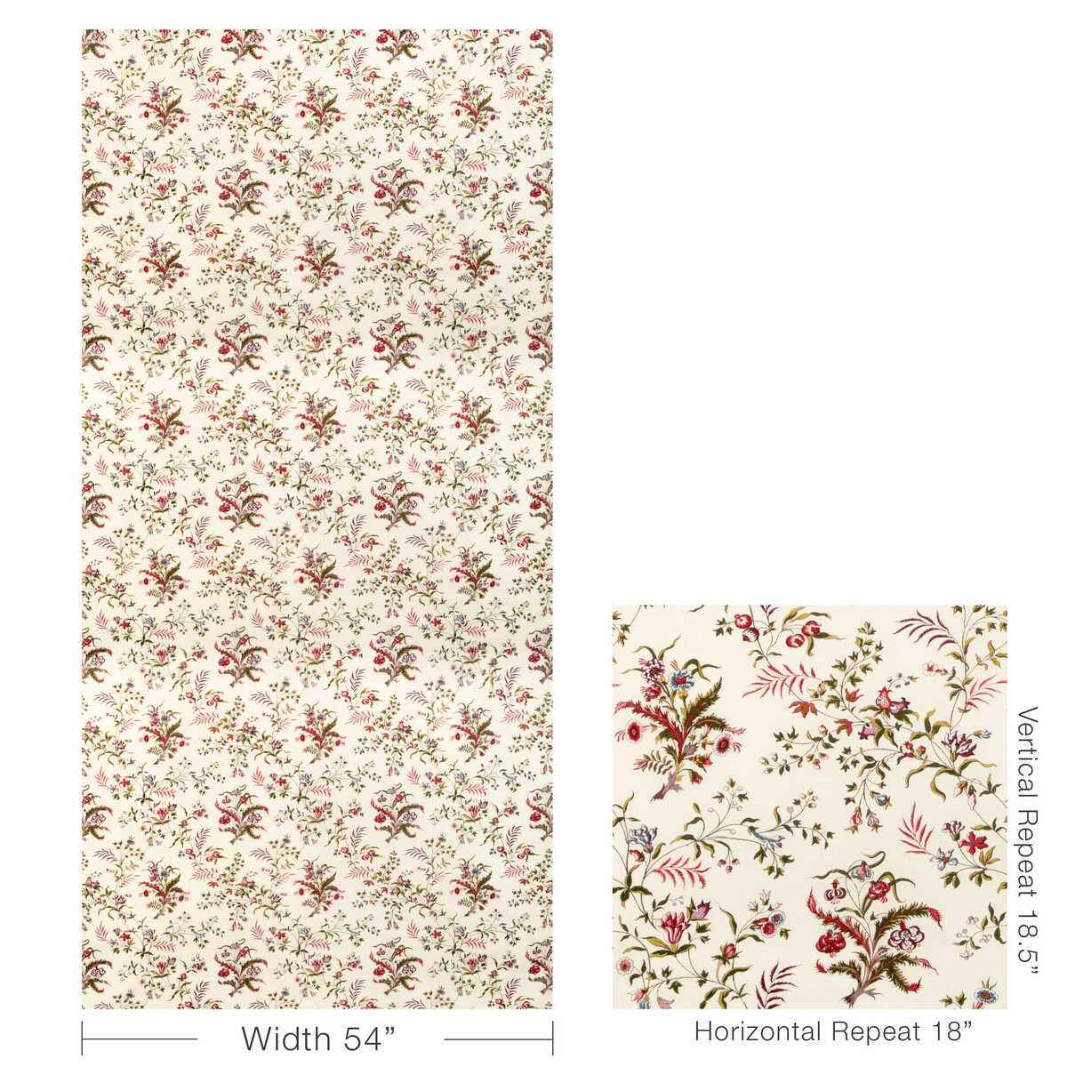 802310716300 Chancay Print Beige Multi Brunschwig Fils Fabric - BRUNSCHWIG & FILS Fabric
