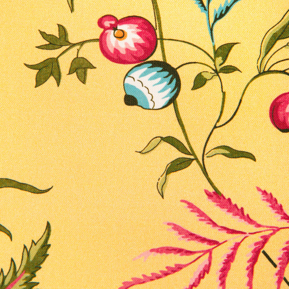 Chancay Print - Sun/Leaf - BRUNSCHWIG & FILS Fabric