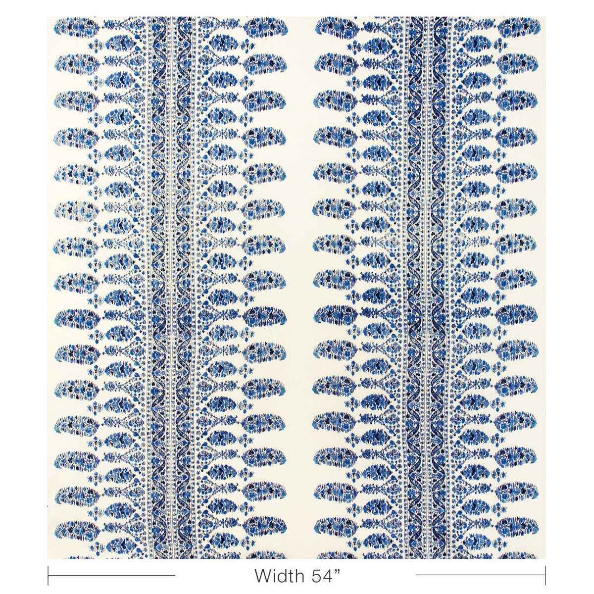 80231085500 Visan Print Navy Sky Brunschwig Fils Fabric - BRUNSCHWIG & FILS Fabric