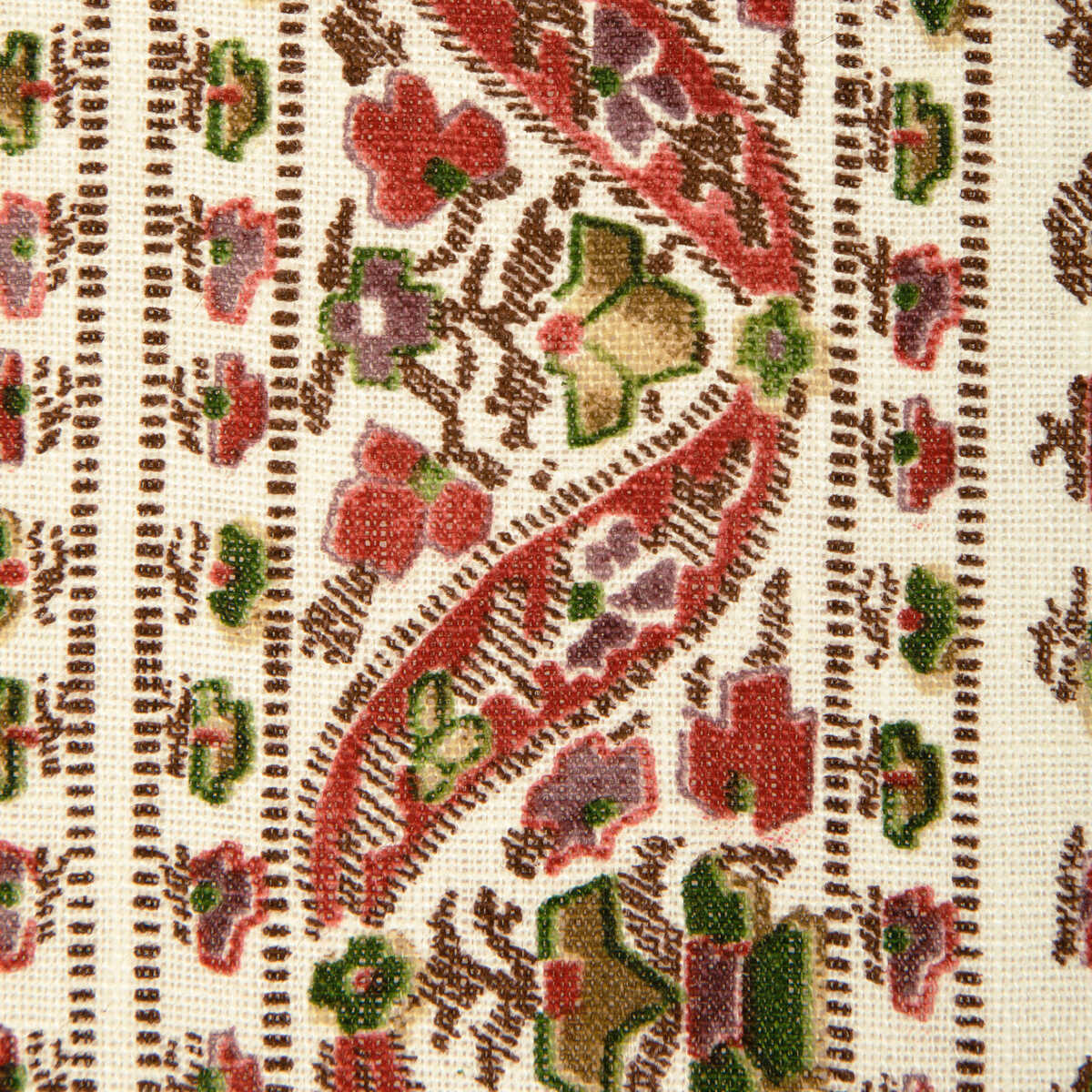 Visan Print - Rose/Leaf - BRUNSCHWIG & FILS Fabric