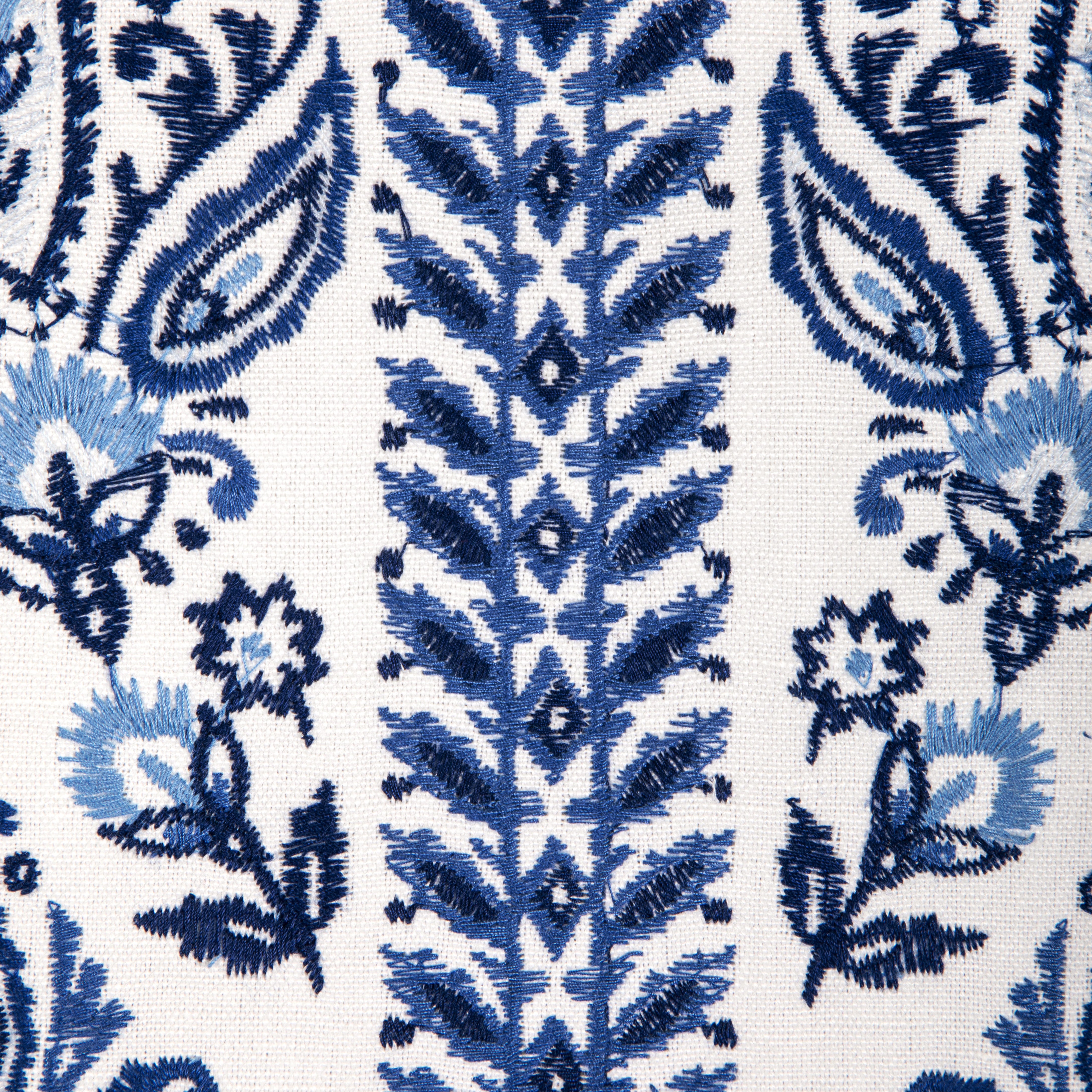 Yara Paisley Emb - Blue - Brunschwig & Fils Fabric