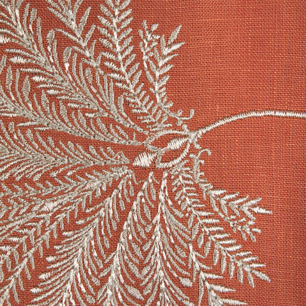 Maelle Emb - Terracotta - BRUNSCHWIG & FILS Fabric