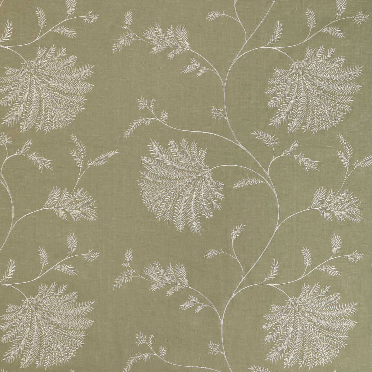 Maelle Emb - Celery - BRUNSCHWIG & FILS Fabric