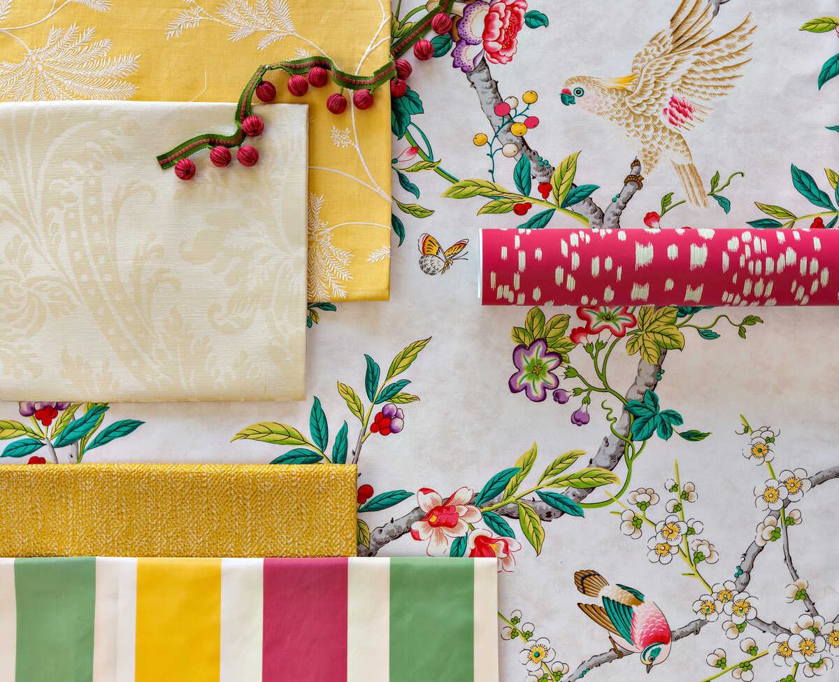 Maelle Emb - Canary - BRUNSCHWIG & FILS Fabric