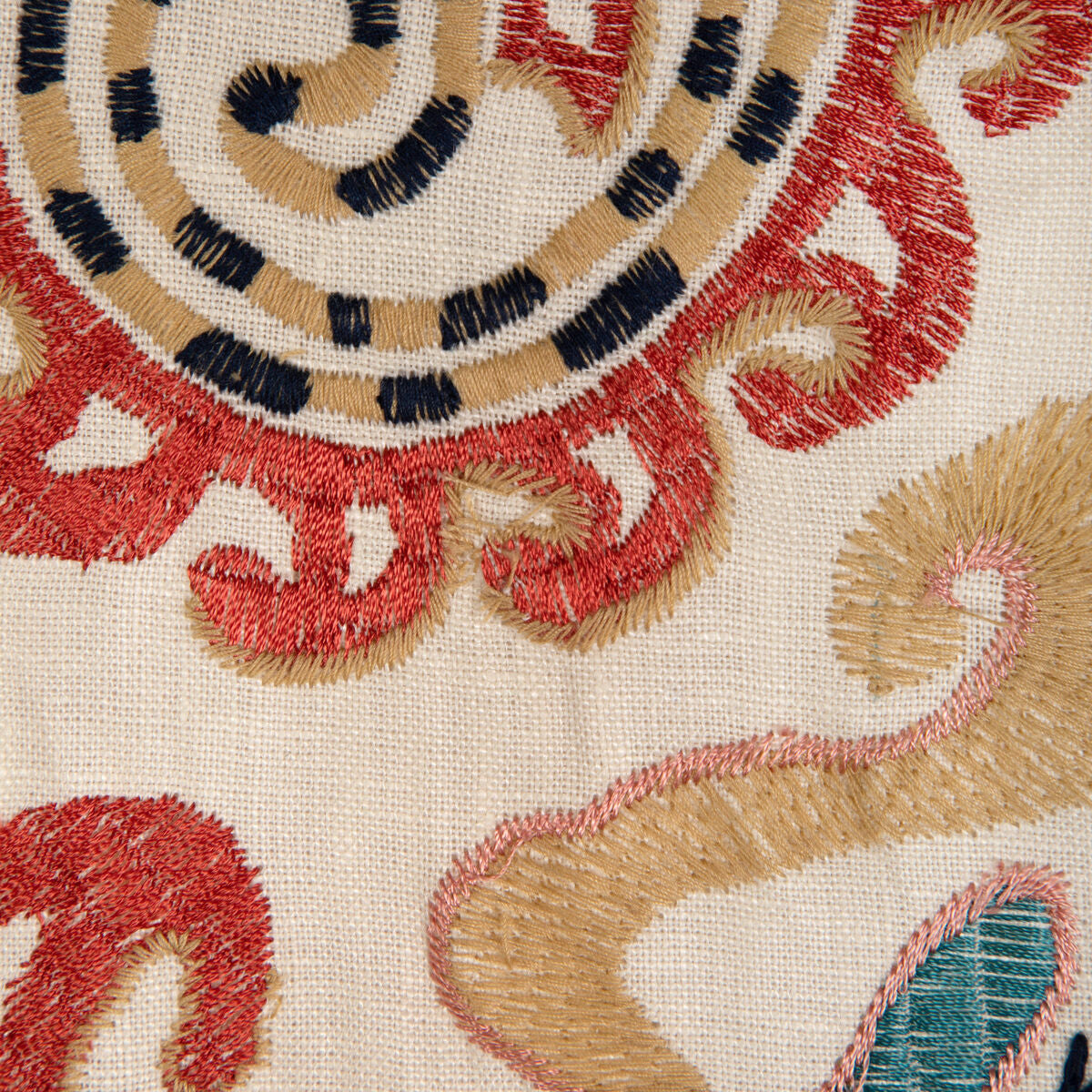 Lavali Emb - Coral/Sky - Brunschwig & Fils Fabric